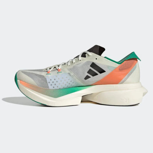 Adidas Adizero Adios Pro 3 — Branco/Preto/Fusão Coral