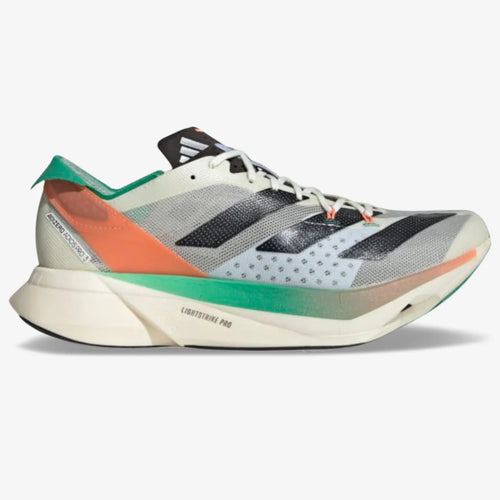 Adidas Adizero Adios Pro 3 — Branco/Preto/Fusão Coral